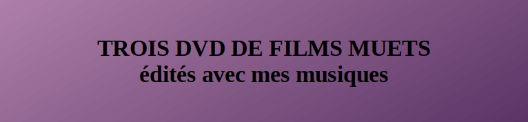 Dvd avec mes musiques