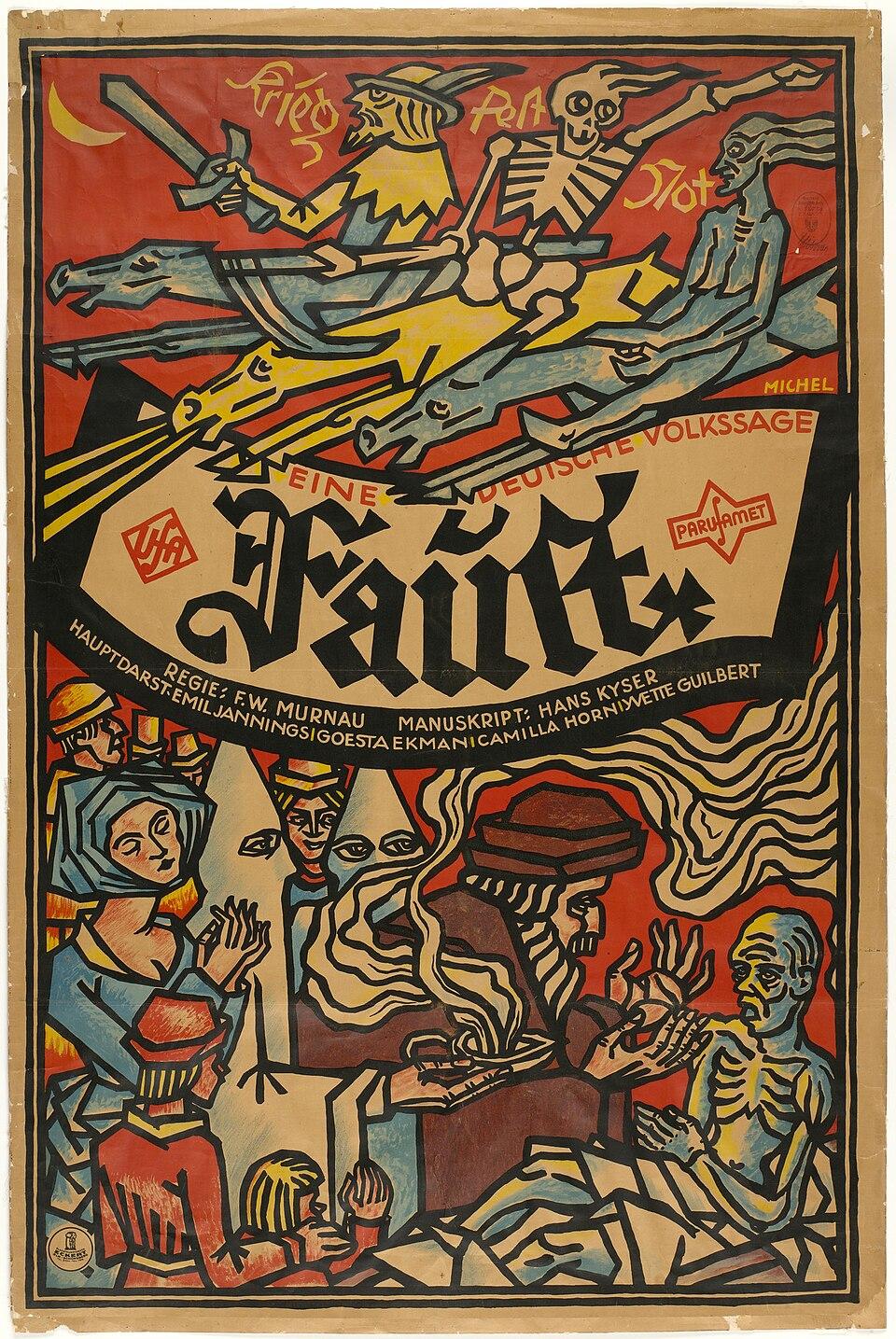 Faust Murnau, Poster Karl Michel - 1926